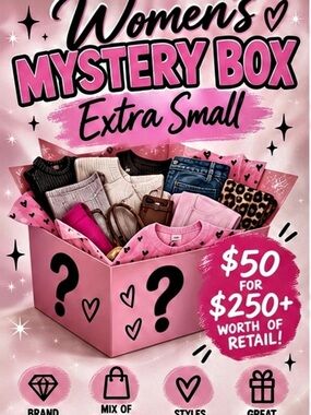Women's Mystery Box Extra Small $50 BOX • $250+ RETAIL VALUE